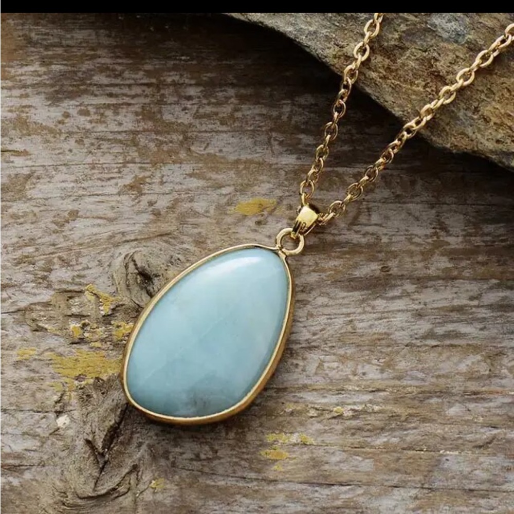 Amazonite pendant Necklace NEW